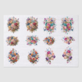 Blumen & Schmetterlinge  Seidenpapier (Vorderseite)