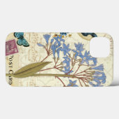 Blumen, Schmetterlinge und Vogel-Collage Case-Mate iPhone Hülle (Rückseite (Horizontal))