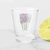 Blumen Schnapsglas (Rückseite)