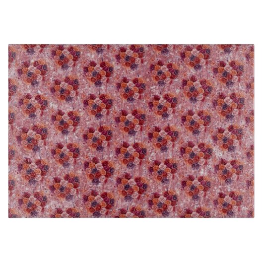 Blumen Schneidebrett (Vorderseite)