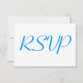 Blumen schöne Hochzeit RSVP Karte (Rückseite)