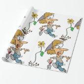 Blumen-Schreck Geschenkpapier (Ungerollt)