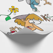 Blumen-Schreck Geschenkpapier