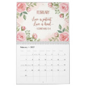 Blumen-Schrift-Kalender  Kalender (Feb 2027)