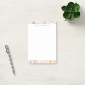 Blumen-Schriftbild  Post-it Klebezettel (Büro)