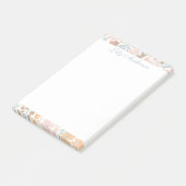 Blumen-Schriftbild  Post-it Klebezettel (angewinkelt)