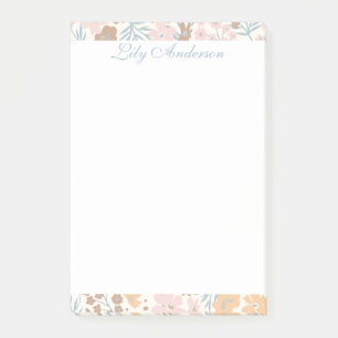 Blumen-Schriftbild Post-it Klebezettel