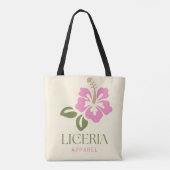 Blumen-Schultertasche Tasche (Rückseite)