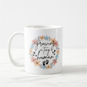 Blumen-Schwangerschaftstasse, Ein winziges menschl Kaffeetasse (Links)