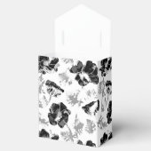 Blumen, Schwarz und Weiß Geschenkschachtel (Geöffnet)