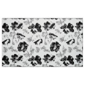 Blumen, Schwarz und Weiß Stoff (Fat Quarter (45,7 x 55,9 cm))