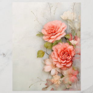 Blumen Scrapbooking Papier