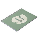 Blumen-Seelen-Notizbuch Notizblock (Linke Seite)