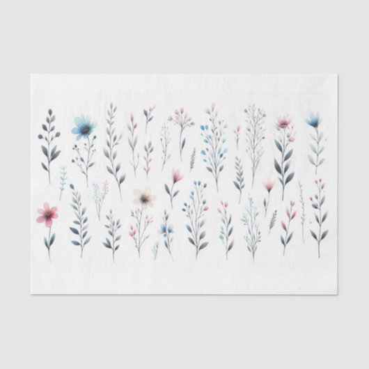 Blumen-Seidenpapier Seidenpapier (Vorderseite)