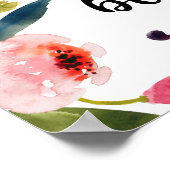 Blumen - seien Sie Ihre eigene Art von Schönheit Poster (Ecke)