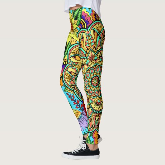 Blumen-SeiteMandala Leggings (Links)