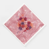 Blumen Serviette (Ecke)