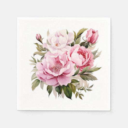 Blumen Serviette (Vorderseite)