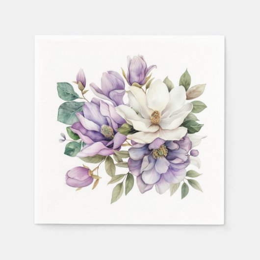 Blumen Serviette (Vorderseite)