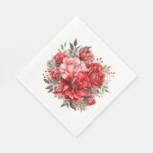 Blumen Serviette (Ecke)