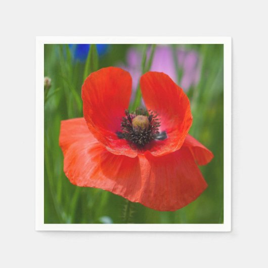 Blumen Servietten (Vorderseite)