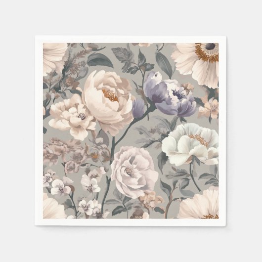 Blumen-Servietten Serviette (Vorderseite)