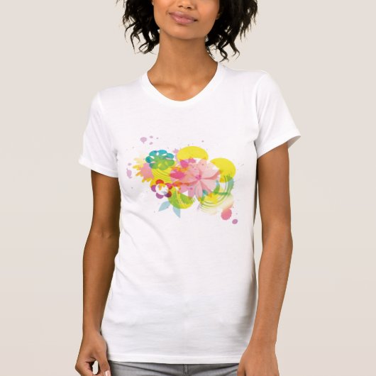Blumen-Shirt T-Shirt (Vorderseite)