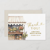 Blumen Shops Brautparty Vielen Dank Karte (Vorne/Hinten)