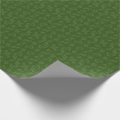 Blumen-Silhouettenmuster Geschenkpapier (Ecke)