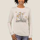 Blumen sind Glück Retro Margerite Tri-Blend Shirt (Vorderseite)
