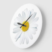 Blumen | Single Daisy Große Wanduhr (Winkel)