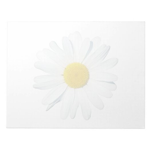 Blumen | Single Daisy Notizblock (Vorderseite)
