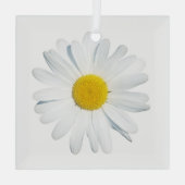 Blumen | Single Daisy Ornament Aus Glas (Rückseite)