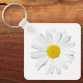 Blumen | Single Daisy Schlüsselanhänger (Vorderseite)