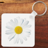 Blumen | Single Daisy Schlüsselanhänger (Rückseite)