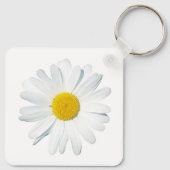 Blumen | Single Daisy Schlüsselanhänger (Rückseite)