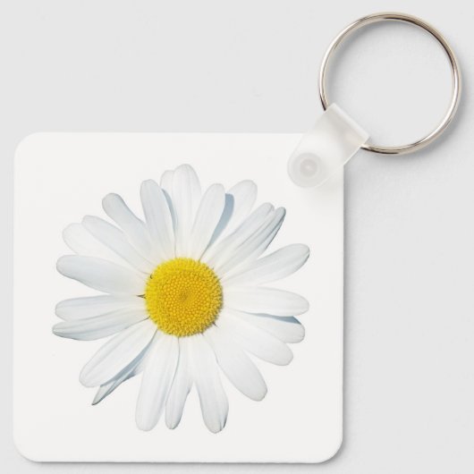Blumen | Single Daisy Schlüsselanhänger (Rückseite)