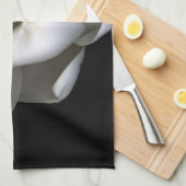 Blumen | Single White Magnolia Blossom Geschirrtuch (Viertel Falte)