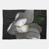 Blumen | Single White Magnolia Blossom Geschirrtuch (Horizontal)