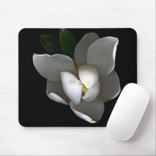 Blumen   Single White Magnolia Blossom Mousepad