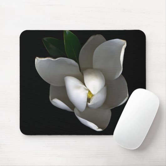 Blumen | Single White Magnolia Blossom Mousepad (Mit Mouse)