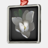 Blumen | Single White Magnolia Blossom Ornament Aus Metall (Links)