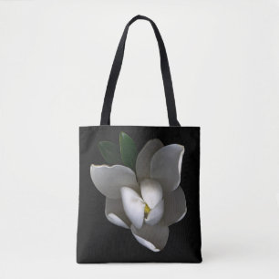 Blumen   Single White Magnolia Blossom Tasche