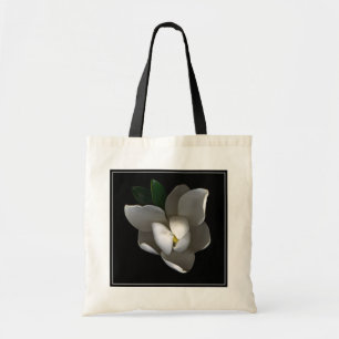 Blumen Single White Magnolia Blossom Tragetasche