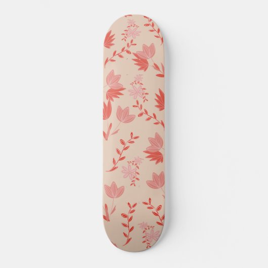 Blumen Skateboard (Vorderseite)