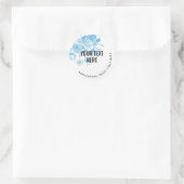 Blumen Skizze Runder Aufkleber (Tasche)