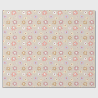Blumen-Smiley-Geschenkpapier Geschenkpapier