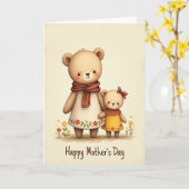 Blumen-Smocking-Muttertags-Karte Karte (Gelbe Blume)