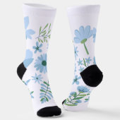 Blumen Socken (Gewinkelt)