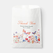 Blumen Sommer Schmetterling Brautparty Geschenktütchen (Vorderseite)